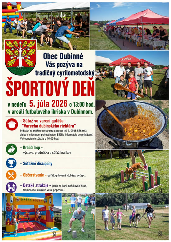 Plagát Športový deň 2026
